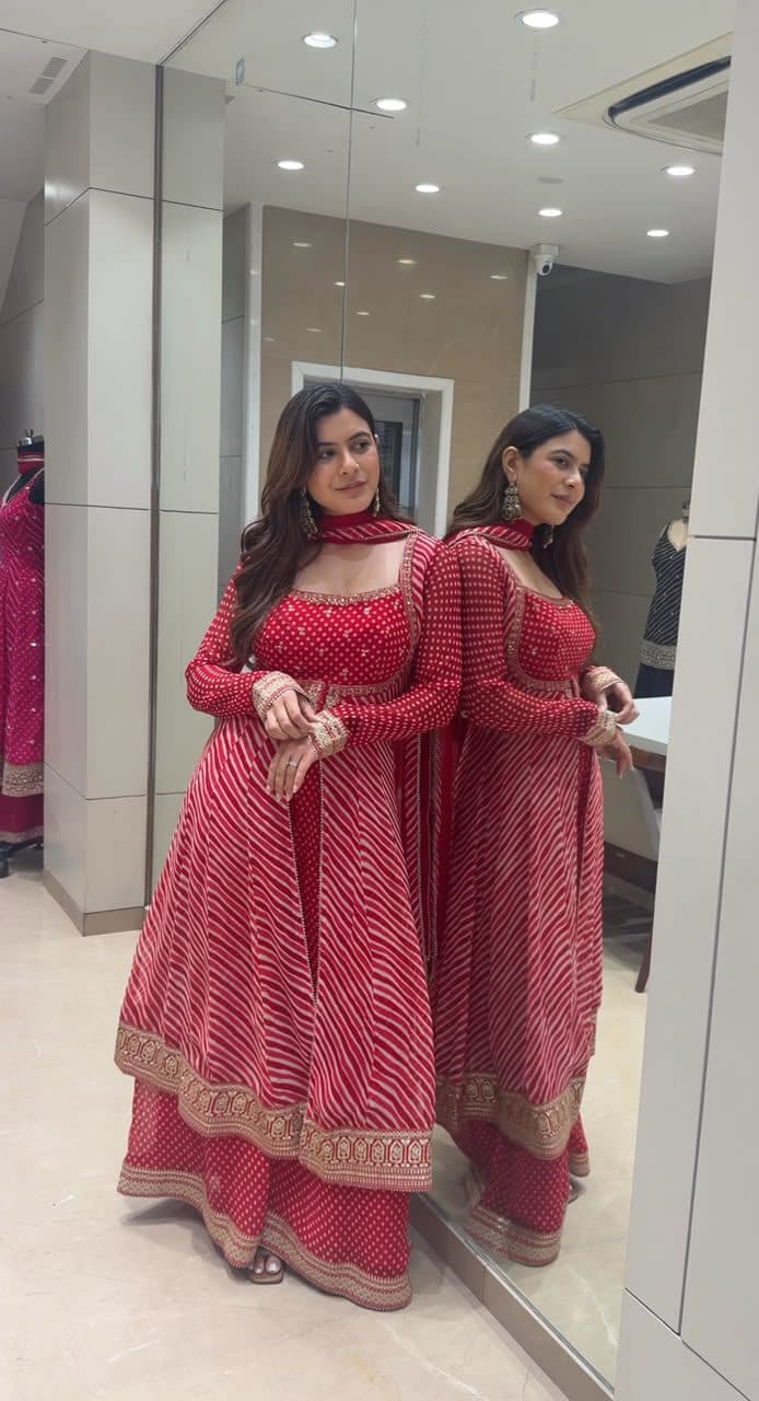 Rani Pink Sequin Anarkali